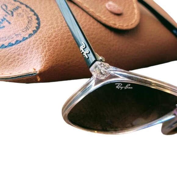 NEW · Ray-Ban Sunglasses · Polished · Gradient Grey · Square · RB4387 · Classic main image 10